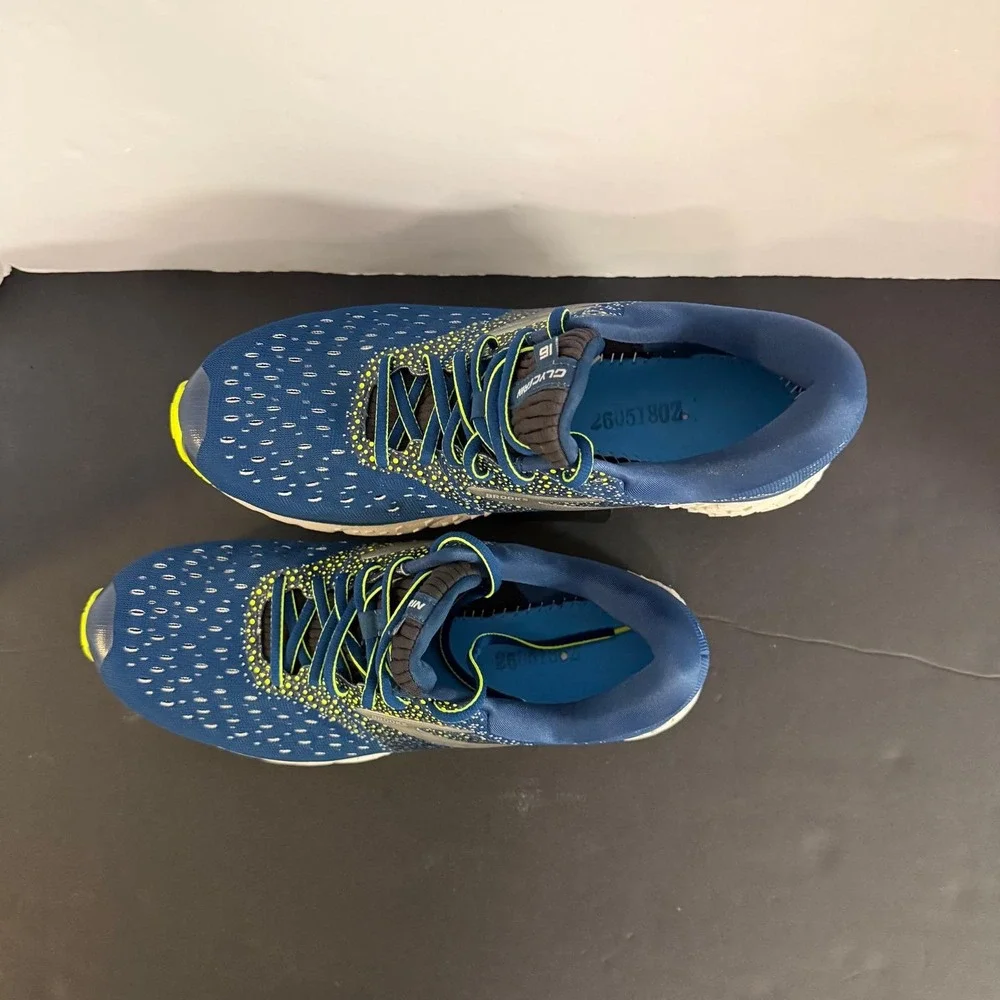 Brooks Glycerin 16 Mens Running Shoes Blue Silver Nightlife Size 11.5